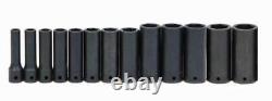 1/2 Drive 3/8-1-1/8 6-Point Deep Impact Socket Set Williams USA JHWWS1413RC