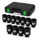 1/2 Drive Deep 6-point Impact Socket Set, 11-piece Standard Sae Spindle Axle