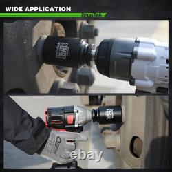 1/2 Drive Deep 6-Point Impact Socket Set, 11-Piece Standard SAE Spindle Axle