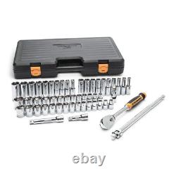 1/2 In. Drive 90-Tooth 6-Point Standard and Deep Sae/Metric Mechanics Tool Set