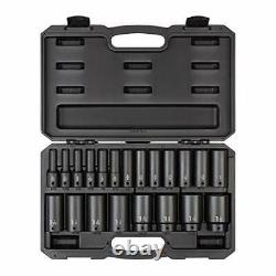 1/2 Inch Drive Deep 6-Point Impact Socket Set 21-Piece (5/16-1-1/2 in.)