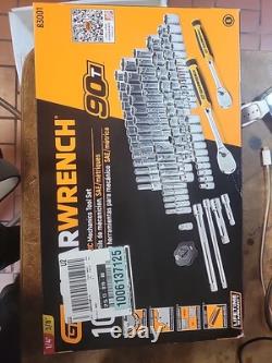 1/4 in. And 3/8 in. Drive 6-Point Standard & Deep SAE/Metric 90-Tooth Ratchet an
