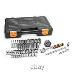 1/4 in. Drive 90-Tooth 6-Point Standard and Deep SAE/Metric Mechanics Tool Set