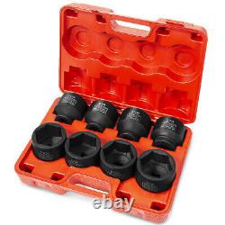 1 Drive Deep Impact Socket Set Cr-Mo 6-Point (1-Inch 2-Inch) With Carrying Case