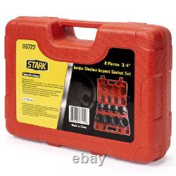 1 Drive Deep Impact Socket Set Cr-Mo 6-Point (1-Inch 2-Inch) With Carrying Case