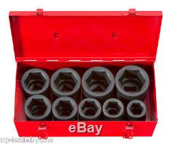 1 Inch Drive Deep 6-Point Impact Socket Set, 9-Piece (1-2 in.) TEKTON 4892