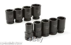 1 Inch Drive Deep 6-Point Impact Socket Set, 9-Piece (1-2 in.) TEKTON 4892