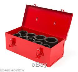 1 Inch Drive Deep 6-Point Impact Socket Set, 9-Piece (1-2 in.) TEKTON 4892