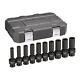 10-piece 1/2 In. Drive 6-point Deep Universal Impact Metric Socket Set