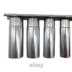 10pc Snap On Tools Deep Socket Set STMD 1/4 Drive 12 Point SAE Standard