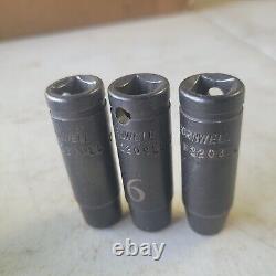 11 Cornwell 3/8 Drive Metric Deep Impact Sockets Set 6 Point 8mm-19mm PM2218LL