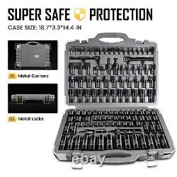 119 Piece Impact Socket Set, 1/23/8 Drive, Deep/Shallow, SAE/Metric, 6 Point