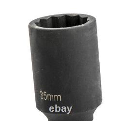 12 Point 1/2 Drive Deep Spindle Axle Nut Socket 30 32 34 35 36mm Removal Tool