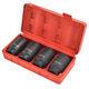 12 Point 4 1/2 Drive Deep Spindle Axle Nut Socket Set 30mm 32mm 34mm 36mm New