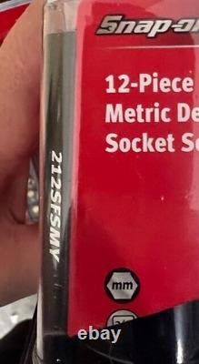 12 pc 3/8 Drive 6-Point Metric Flank Drive Deep Socket Set (8-19 mm) 212SFSMY