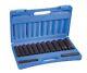 13-piece 1/2 In. Drive 6-point Sae Extra Deep Impact Socket Set Gry-1313xd New