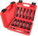 14 Piece 3/8 Drive 6 Point Deep Impact Socket Set, Including 12pcs Extra Long D