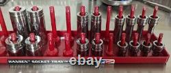 16 pc Snap On 3/8 Drive SAE 6 Point Deep & Shallow Sockets