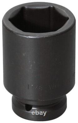 2-13/16 x 1 Drive 6 Point Deep Socket Black For Impact Use Williams USA