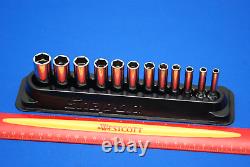 2020 Snap-On 12 Piece 1/4 Drive 6-Point Metric Deep Socket Set 112STMMY