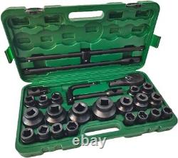 26Pieces 3/4 Drive Deep Impact Socket Set 6-Point Sockets Chrome Vanadium Steel