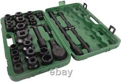 26pcs 3/4 Drive Deep 6-Point Impact Socket Set Metric 21-50mmm 6-Point Sockets