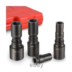 3/4 Drive Impact Socket Set, 21 Piece Deep Socket Assortment, 6-Point Deep I