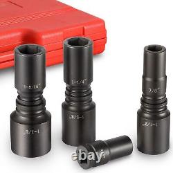 3/4 Drive Impact Socket Set, 21 Piece Deep Socket Assortment, 6-Point Deep Impe