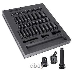 40-Piece SAE & Metric 3/8-in Drive 6-point ShallowithDeep Socket