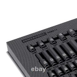 40-Piece SAE & Metric 3/8-in Drive 6-point ShallowithDeep Socket