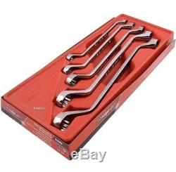5 pc 12-Point SAE Flank Drive Standard 60° Deep Offset Box Wrench Set(XO605)NEW