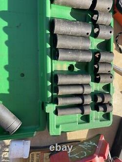 # 65-S&k SAE 1/2 Drive Impact Set, It Is Not Complete, 11 Deep & 11 Shallow