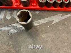 6pc SNAP-ON TOOLS 1/2 Drive 6-Point SAE Deep Impact Socket SET SIM 400 360 340