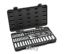 76 Pc. 1/4 & 3/8 Drive 12 Point Standard & Deep SAE/Metric Mechanics Tool S