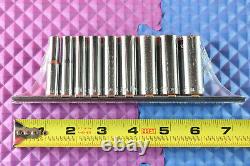 ALLEN 9 Pc 1/4'' Drive 6 Point Metric Deep Socket Set 19018 USA 6MM-14MM SEALED