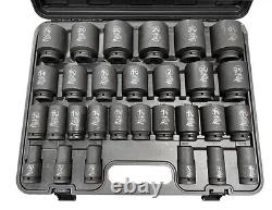 ATD TOOLS 29-Piece 3/4-Inch Drive 6 Point SAE Deep Impact Socket Set 64129