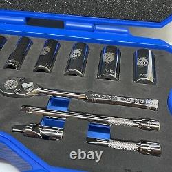 Armstrong 15-325. 3/8 Drive 6 Point SAE Standard & Deep Sockets Set 22-Pcs