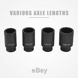 BN 12 Point 4 1/2 Drive Deep Spindle Axle Nut Socket Set 30mm 32mm 34mm 36mm