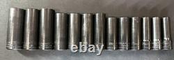 Blue-Point 213TSFSYA 13 pc 3/8 Drive SAE/Metric Deep Twist Impact Socket Set