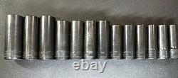 Blue-Point 213TSFSYA 13 pc 3/8 Drive SAE/Metric Deep Twist Impact Socket Set