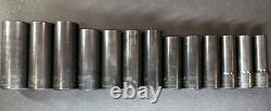 Blue-Point 213TSFSYA 13 pc 3/8 Drive SAE/Metric Deep Twist Impact Socket Set