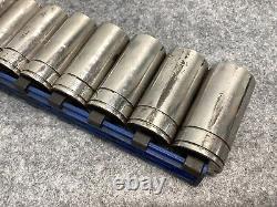 Blue-Point 3/8 Drive 12 Point 14 Piece Deep Long Socket Set 10mm-24mm