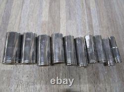 Blue Point 3/8 Drive SAE Deep 12 Point 10 PC Socket BLPL381-BLPL3838 With3 EXTRA