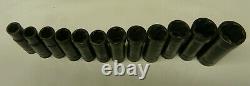 Blue-point 3/8 Drive 12pc Sae/metric Deep Twist Impact Socket Set #213tsfsya-17