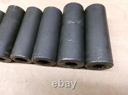 Blue-point Tools USA 9-Piece Lot 3/8 Drive Deep Twist Impact Sockets