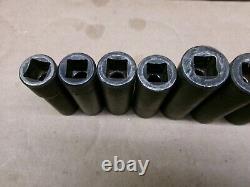 Blue-point Tools USA 9-Piece Lot 3/8 Drive Deep Twist Impact Sockets