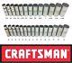 Craftsman Easy Read 28 Pc Sae & Metric 1/2 Drive 12 Point Deep Well Socket Set