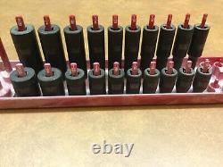 Cornwell 1/4 Drive SAE 6 Point 20 Piece Deep & Swallow Impact Socket Sets