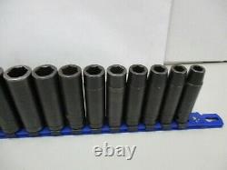 Cornwell 14 Pc PM32 1/2 Drive 6 Point Metric 24mm 10mm Deep Impact Socket Set