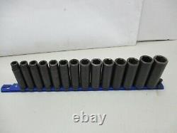 Cornwell 14 Pc PM32 1/2 Drive 6 Point Metric 24mm 10mm Deep Impact Socket Set